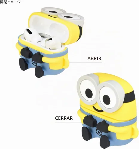 Vista 3 de Gourmandies Despicable Me Series AirPods Pro (2nd Generation) / AirPods Pro Silicone Case Bob MINI-472A