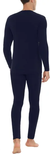 Vista 5 de Daupanzees Conjunto de ropa interior térmica ultra suave para hombre, elástico, ligero, con forro polar largo