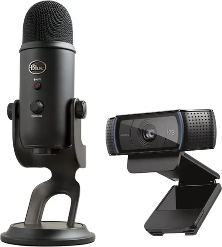 Vista 10 de Logitech Cámara web C920x HD Pro para PC, video Full HD de 1080p/30fps, audio claro, corrección de luz, funciona con Microsoft Teams, Google Meet