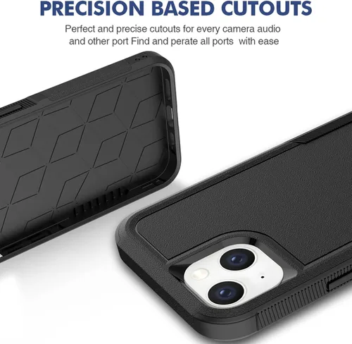 Vista 5 de MDCN Funda resistente para teléfono: protección de doble capa, a prueba de golpes, resistente con protector de pantalla, prueba de caídas de grado