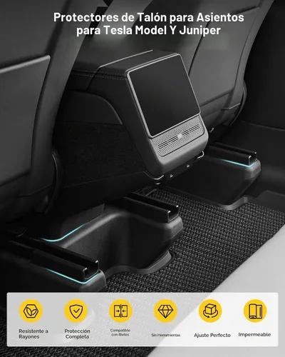 Vista 2 de 3W Seat Track Covers for Tesla Model Y Juniper 2025 2026