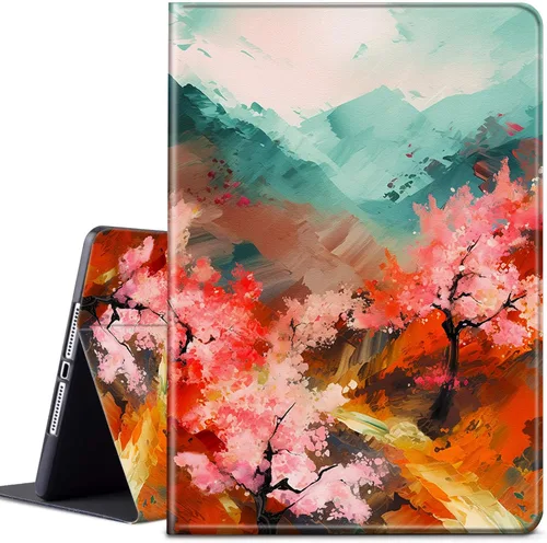 Vista 10 de Funda para tablet Kindle Fire 7 2019/2017 lanzamiento 9ª/7ª generación 7 pulgadas, ligera, protectora de piel sintética, cubierta inteligente