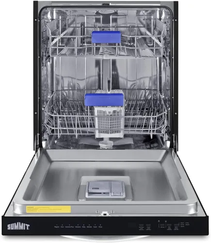 Vista 6 de Summit Appliance Lavavajillas integrado TOP Control de 24 pulgadas en negro, 47 DBAR, Energy Star D