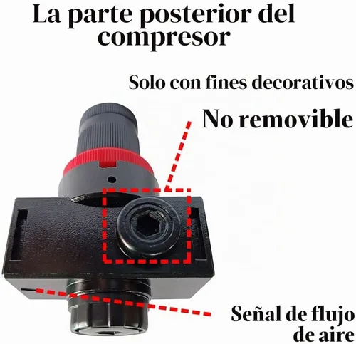 Vista 6 de Beduan BR4000 Compresor de Aire Regulador Combo 1/2" NPT, Drenaje Manual con Soporte, Calibre