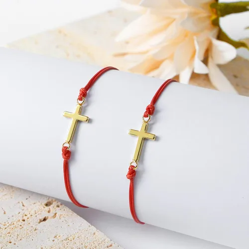 Vista 6 de Juego de pulseras Me&Hz de promesa de girasolcruzcorazónbrújula para parejas, amigos, madre e hija, mejores amigos o como regalo para niñas
