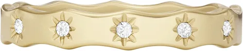 Vista 2 de Fossil Anillo de acero inoxidable chapado para mujer, Acero inoxidable