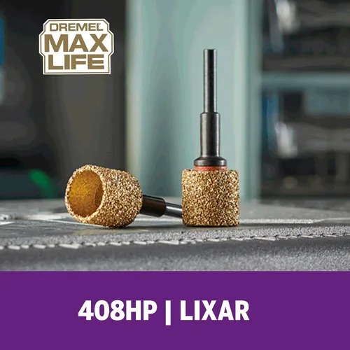 Vista 3 de Dremel 408HP Max Life 60 Grit Carburo Lijado Tambor/Agujero Sierra Bit