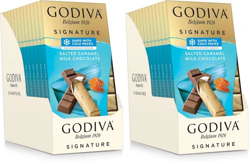 Vista 4 de Godiva Chocolatier Mini barras Chocolate Signature, 72% cacao oscuro, 3.1 onzas (paquete de 12)