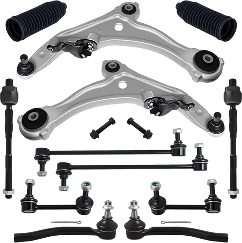 Vista 15 de TUCAREST 2 piezas K620354 K620355 izquierda derecha delantera inferior brazo de control y conjunto de rótula compatible con 2000-2003 Ni-ssan