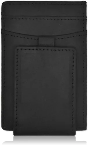 Vista 3 de Fidelo Minimalist Wallet for Men Slim Credit Card Holder Money Clip RFID Blocking Front Pocket Mens Wallets