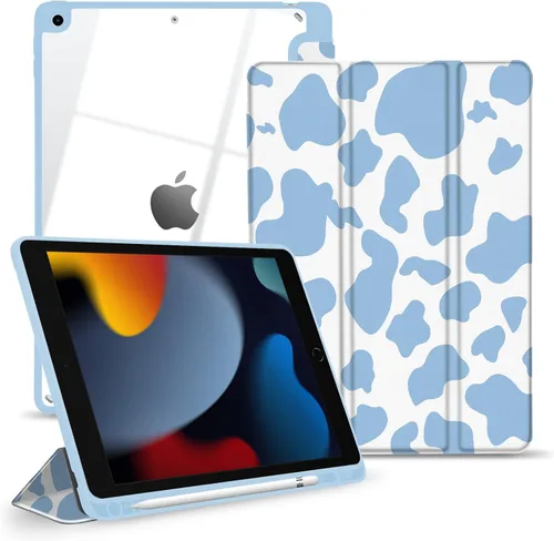 Vista 6 de Funda híbrida delgada para iPad de 9ª / 8ª / 7ª generación (2021/2020 / 2019) de 10.2 pulgadas – Funda a prueba de golpes con carcasa trasera