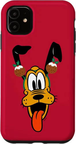 Vista 8 de Disney Plutón - Funda para iPhone 17 con diadema de pudín navideño
