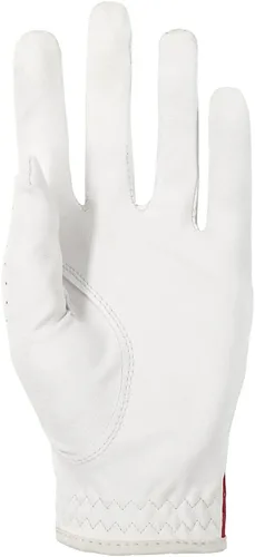 Vista 6 de Guantes de golf para hombres y mujeres, mano izquierda para golfista diestro, patrón de bandera estadounidense, cuero sintético, fibra de licra