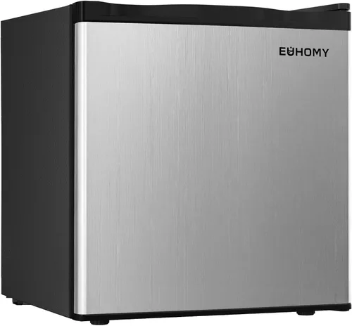 Vista 10 de EUHOMY Mini refrigerador de 1.7 pies cúbicos, refrigerador compacto de Negro