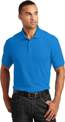 Vista 17 de Port Authority Unisex Core Classic Pique Polo Negro profundo