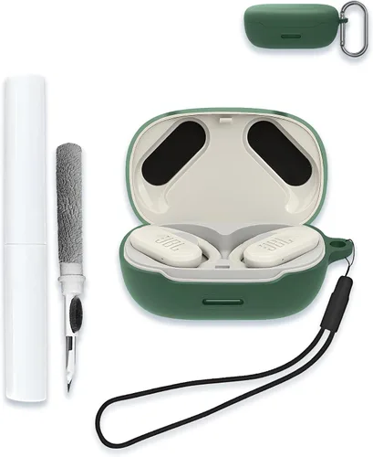 Vista 9 de Funda para JBL Endurance Peak 3, auriculares inalámbricos verdaderos, silicona suave, portátil, resistente a los arañazos, a prueba de golpes