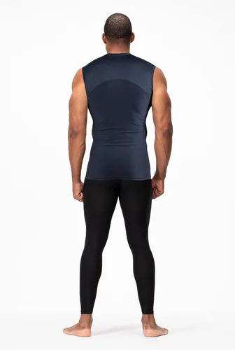 Vista 5 de DEVOPS Paquete de 3 camisas de compresión atléticas sin mangas para hombre