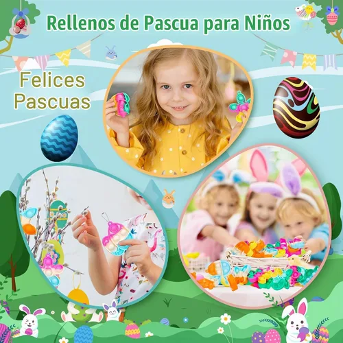 Vista 4 de Juguetes para ansiedad de Pascua Pop Fidget a granel para niños, regalos