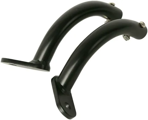 Vista 3 de TCT-MOTORPARTS Soporte de protección de alforja con bracket se adapta a Harley Touring FLHT modelos 97-08 Negro
