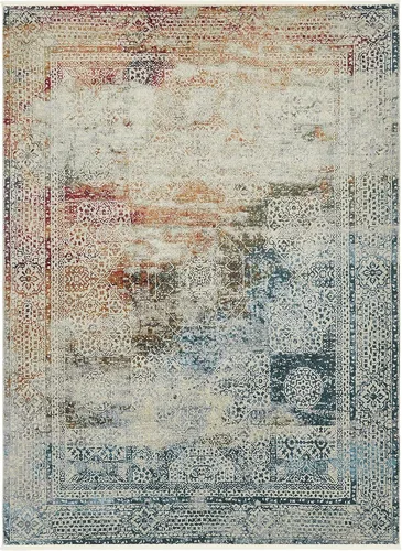 Vista 6 de Unique Loom Baracoa Collection Alfombra de área - Marimelena (2' 2" x 3' 1", Multi/ Gris)