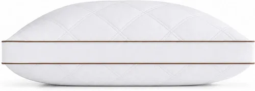 Vista 14 de puredown Almohadas de plumas de ganso y plumón, almohadas de lujo premium con funda 100% algodón, paquete de 2, tamaño estándar, 20 x 26 pulgadas