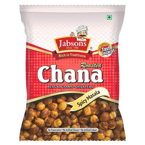 Vista 3 de Jabsons - Garbanzos Chana asados (paquete de 3), 5.29 oz x 3 (Masala picante)