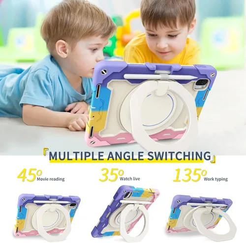 Vista 4 de Funda para niños a prueba de golpes para Xiaomi Mi Pad 5/MiPad 5 Pro de 11 pulgadas 2021, funda protectora completa resistente a prueba de golpes