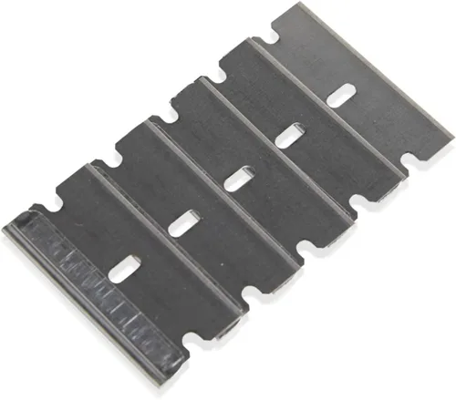 Vista 5 de American Line Cuchillas de afeitar de un solo filo, paquete de 100, acero de alto carbono de 0.012 pulgadas para mayor durabilidad y larga vida