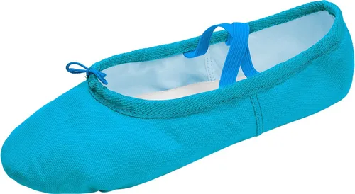 Vista 5 de L-RUN Zapatos de ballet para niñas, zapatos de baile suaves para mujer, zapatillas de ballet de lona para uso diario, zapatos de yoga planos