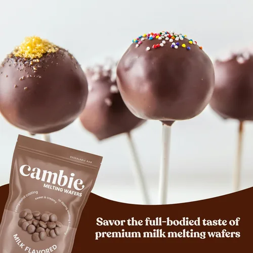 Vista 6 de Cambie Milk Melting Chocolate - 2 libras de caramelo de leche de alta calidad para hacer barra de chocolate Dubai, paletas de pastel, bombas