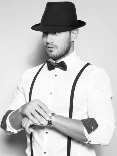 Vista 6 de Simplicity Sombrero unisex estilo clásico de Manhattan Fedora unisex
