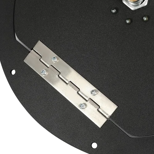 Vista 6 de KUAFU Puerta del tanque de combustible con cerradura compatible con Humvee Hummer H1 cualquier modelo M998 M1123 M1045 con recubrimiento en polvo