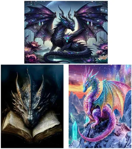 Vista 16 de Meothan - Paquete de 12 kits de arte de diamantes 5D para adultos, de animales, cristales redondos, para regalo o para decoración del hogar de 12 x