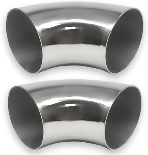 Vista 8 de Tubo de codo de escape OD de 2 pulgadas y 90 grados (codo doblado de mandril) SS304 de acero inoxidable apto para codo de escape modificado