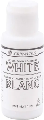 Vista 2 de LorAnn Aceites - Color líquido para alimentos 1 oz blanco