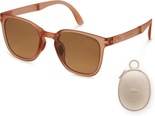 Vista 9 de BENEUNDER Gafas de sol polarizadas para hombres y mujeres, gafas de sol plegables ultraligeras con organizador