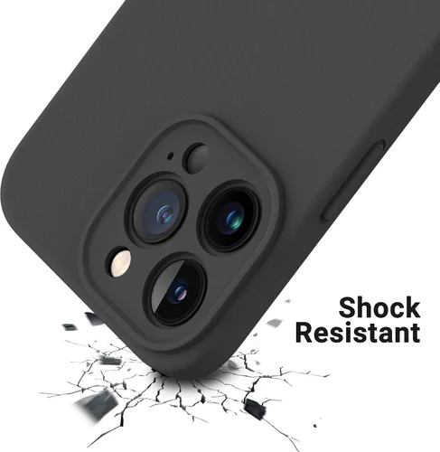 Vista 8 de OTOFLY Diseñada para iPhone 13 Pro Max, funda delgada de silicona a prueba de golpes con protector de lente de cámara para iPhone 13 Pro Max de 6.7