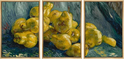 Vista 67 de wall26 Lienzo enmarcado para pared, juego de arte con flores de almendra de Vincent Van Gogh, naturaleza, ilustraciones de área silvestre, bellas