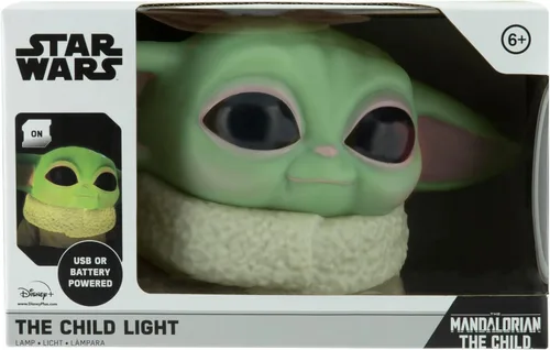 Vista 4 de The Mandalorian Baby Yoda Grogu - Lámpara de escritorio con licencia oficial de Star Wars, plástico