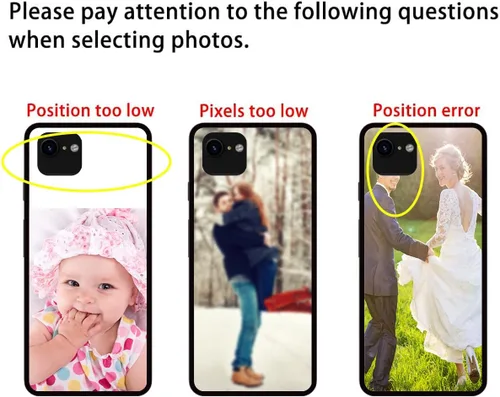 Vista 7 de Styletify Funda de fotos personalizada para Google Pixel 7a, funda de silicona a prueba de golpes, funda de teléfono personalizada de caramelo