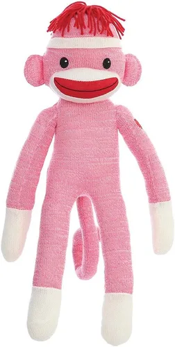 Vista 13 de Plushland Adorable Mono de Calcetines, El Original y Tradicional Juguete de Animal de Peluche Tejido a Mano, Regalo para Niños, Bebés, Adolescentes