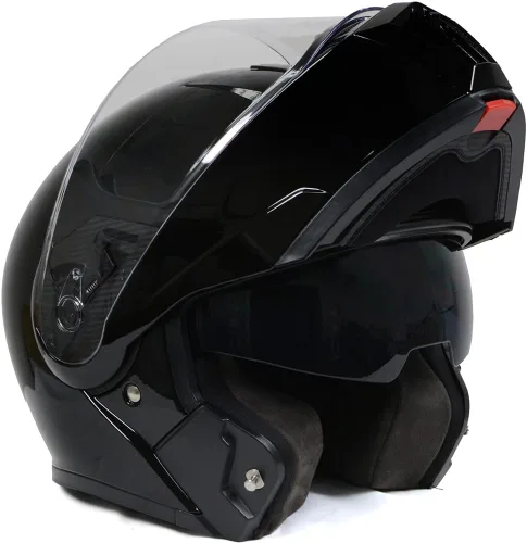 Vista 25 de Milwaukee Helmets Avanzados cascos modulares de motocicleta de cara completa para motorista con visera desplegable - XS