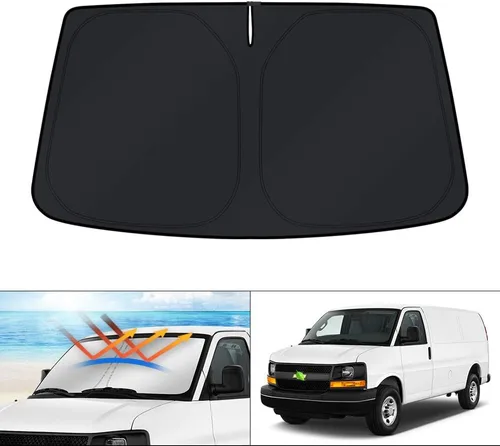 Vista 130 de KUST Parasol para parabrisas para BMW X1 F48 2016, 2017, 2018, 2019, 2020, 2021, 2022, accesorios de ajuste personalizado, parasol plegable