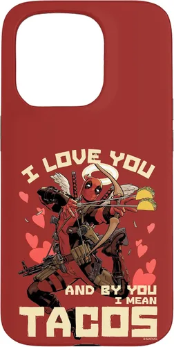 Vista 28 de Marvel Deadpool I Love You and by You I Mean Tacos - Carcasa para iPhone 17