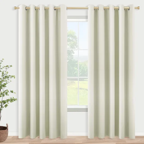 Vista 12 de KOUFALL Cortinas de Baño Aqua para Ventana, Juego de 2 Paneles Decoración Costera Cortinas Cortas Opacas para Ventana Pequeña de Cocina Puerta