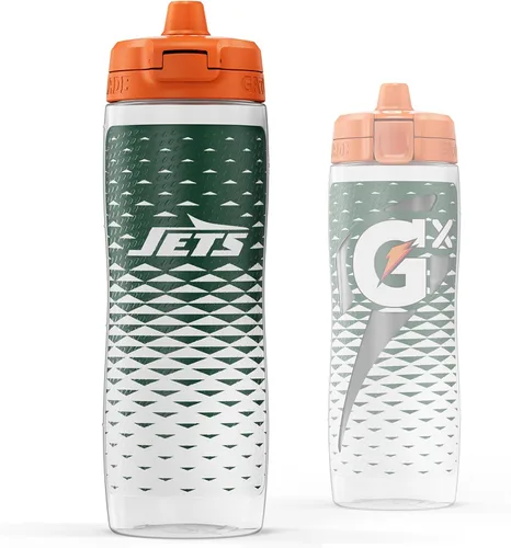 Vista 22 de Gatorade Gx NFL - Botellas antideslizantes para apretar, 30 onzas líquidas, sistema de hidratación Gx