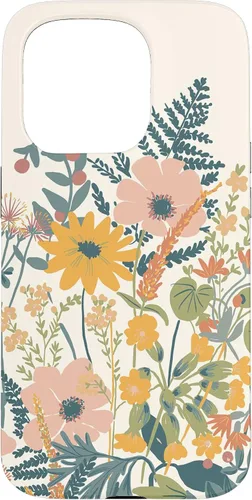 Vista 14 de iPhone 16 Cute Summer Wildflowers Pattern Design Floral Case