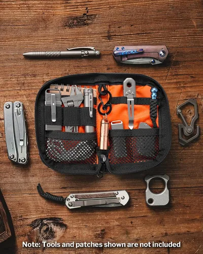 Vista 4 de VIPERADE VE10 EDC Pouch Small Multitool Pocket Pouch with DIY Patche Area