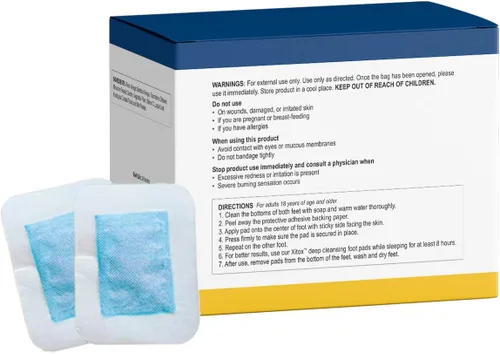 Vista 2 de Simple Promise - Almohadillas de limpieza profunda para pies Xitox - Apoya el sueño reparador y ayuda a eliminar la tensión - Ingredientes herbales