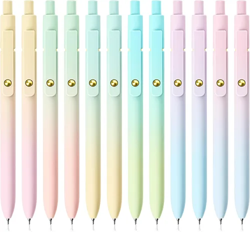 Vista 9 de YOXMJDB Bolígrafos de gel, 10 piezas de bolígrafos de escritura suave de punta media, bolígrafos lindos para mujeres, serie de alta gama bolígrafos